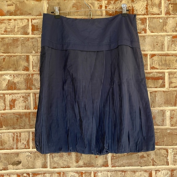 Reiss Cobalt Blue Mini Pleated Drop Waist Skirt - Picture 1 of 8